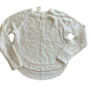 NWT Gap kids size XXL 14–16 cocoon pullover Ivory frost crewneck rounded bottom